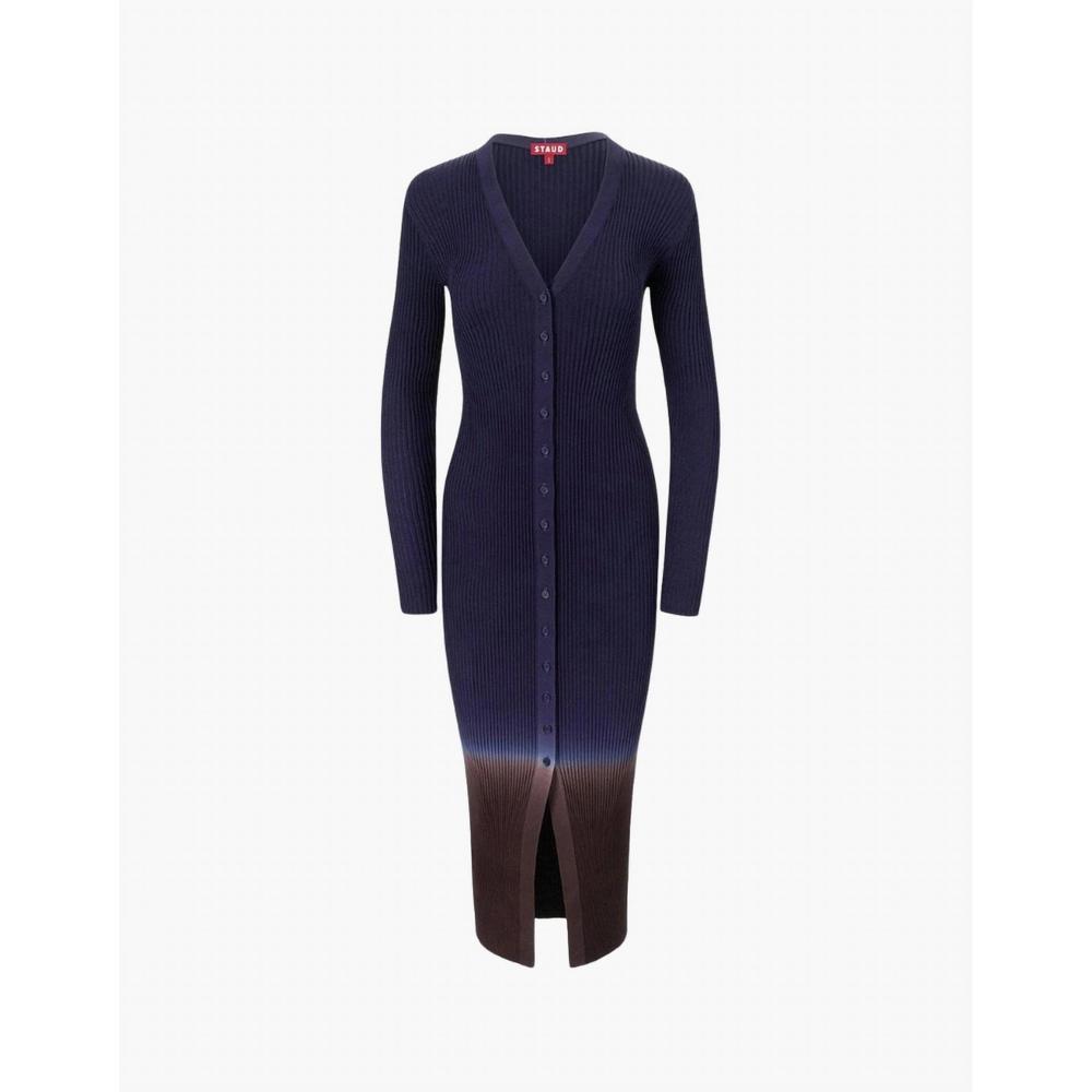 NEW STAUD shoko sweater dress in twilight dip dye - Picture 5 of 5